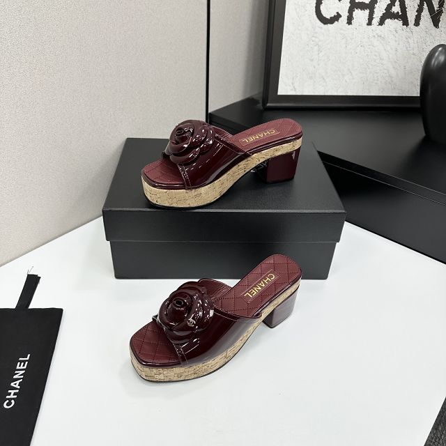 CC original lambskin 65mm heels sandals CH00227