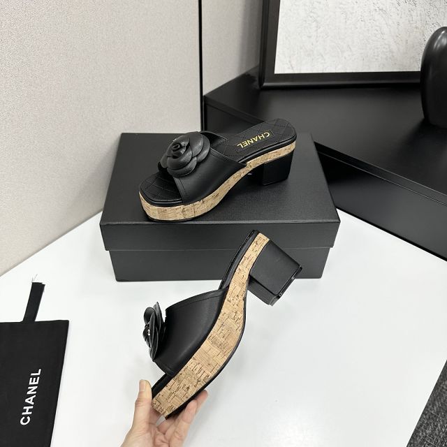 CC original lambskin 65mm heels sandals CH00227