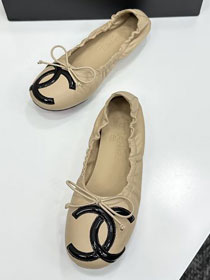 CC original lambskin ballet flats CH00247