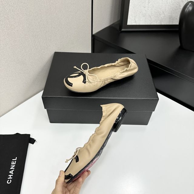 CC original lambskin ballet flats CH00247