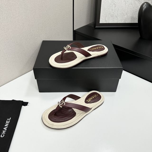 CC original lambskin thongs CH00245