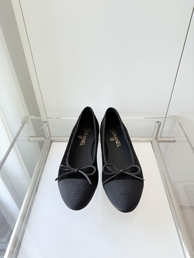 CC original suede calfskin ballet flats CH00243