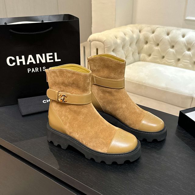 CC original suede calfskin short boots CH00235