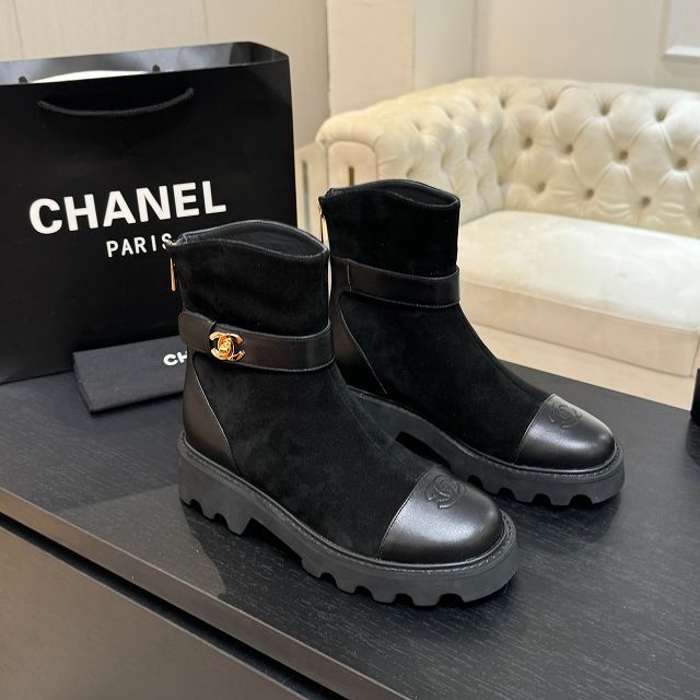 CC original suede calfskin short boots CH00235
