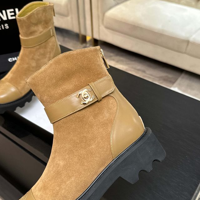 CC original suede calfskin short boots CH00235