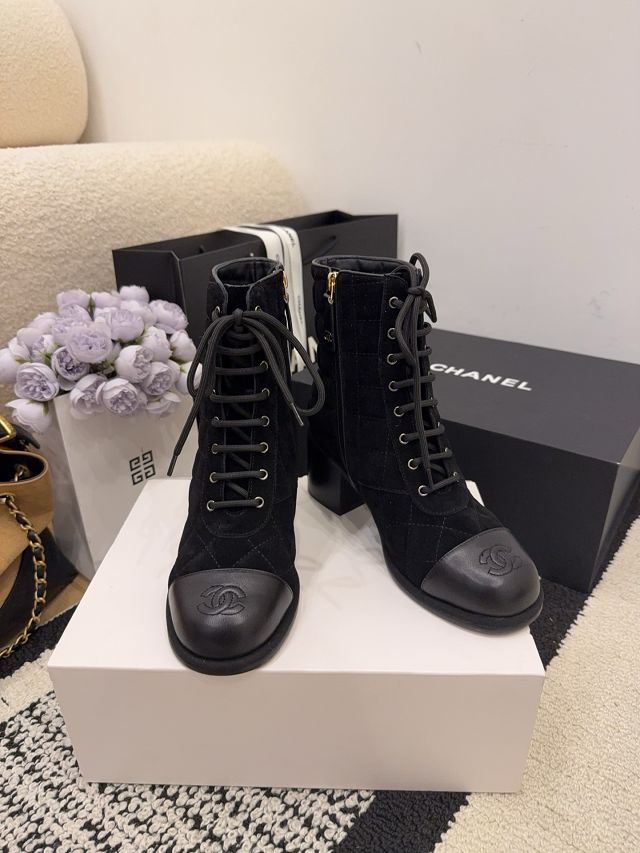 CC original suede calfskin short boots CH00255