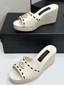 CC original lambskin 90mm mules CH00261