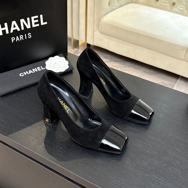 CC original lambskin 90mm pumps CH00285