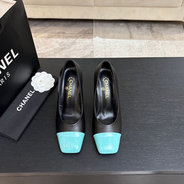 CC original lambskin 90mm pumps CH00285