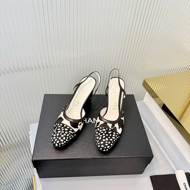 CC original lambskin 90mm slingbacks CH00275