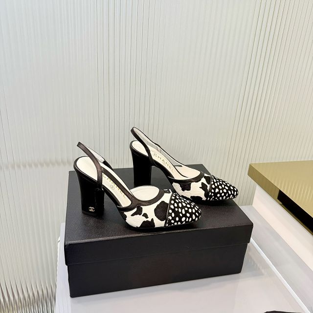 CC original lambskin 90mm slingbacks CH00275