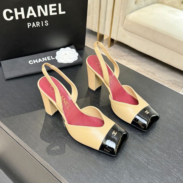 CC original lambskin 90mm slingbacks CH00281