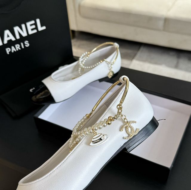 CC original lambskin ballet flats CH00265