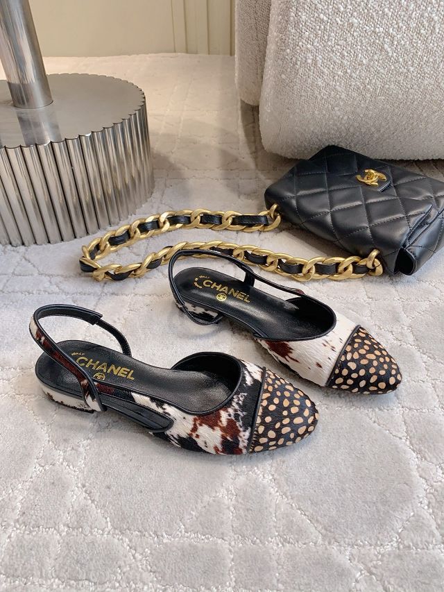 CC original lambskin slingbacks CH00274