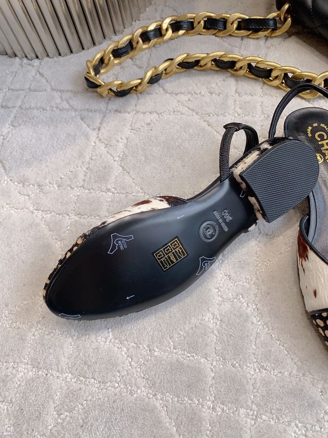 CC original lambskin slingbacks CH00274