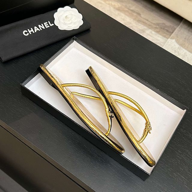 CC original lambskin thongs CH00272