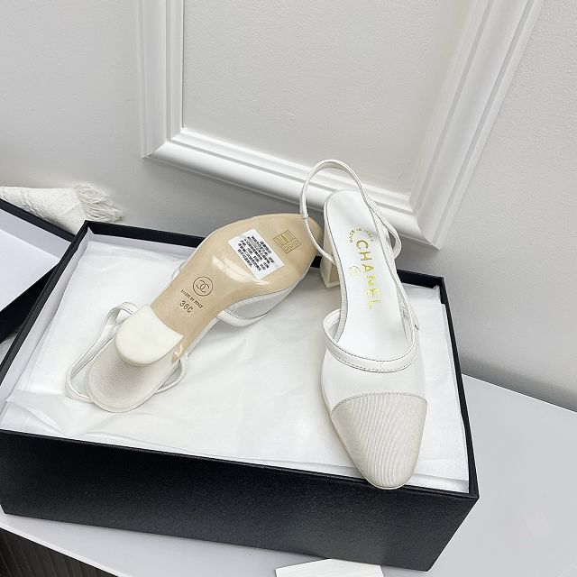 CC original mesh 65mm slingbacks CH00291