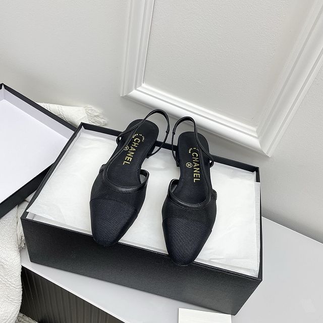 CC original mesh slingbacks CH00292