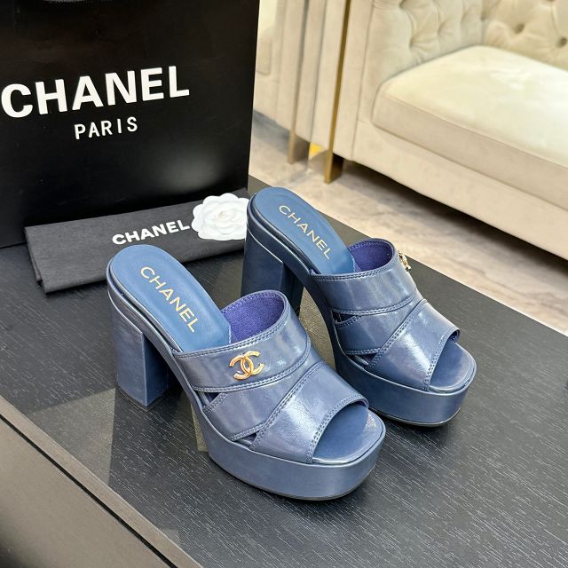 CC original shiny calfskin 125mm sandals CH00264