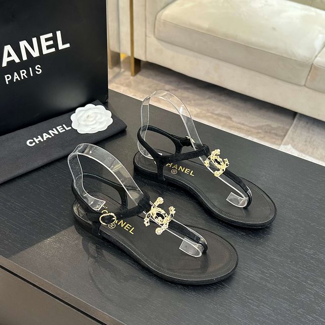 CC original suede calfskin thongs CH00270
