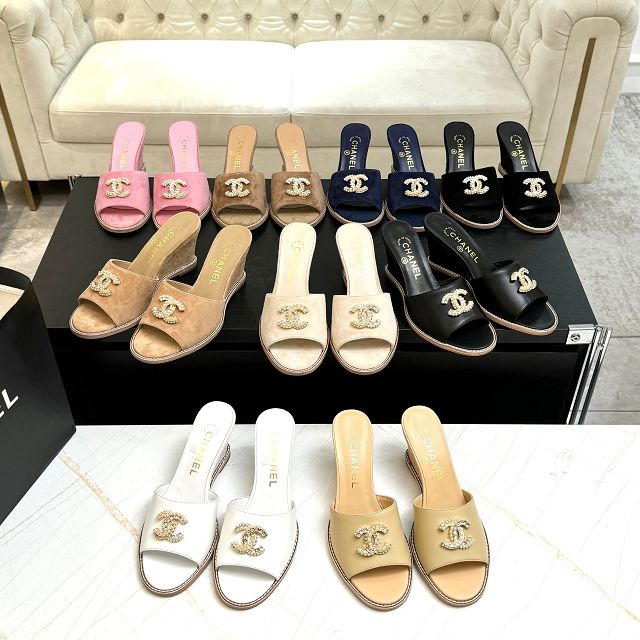 CC original calfskin 100mm sandals CH00338