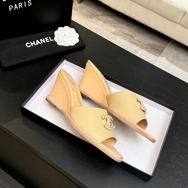 CC original calfskin 100mm sandals CH00338