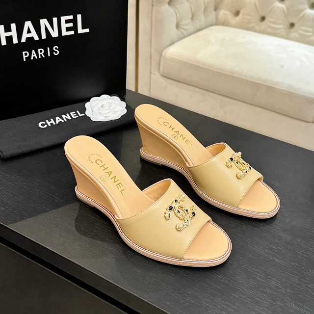 CC original calfskin 100mm sandals CH00339