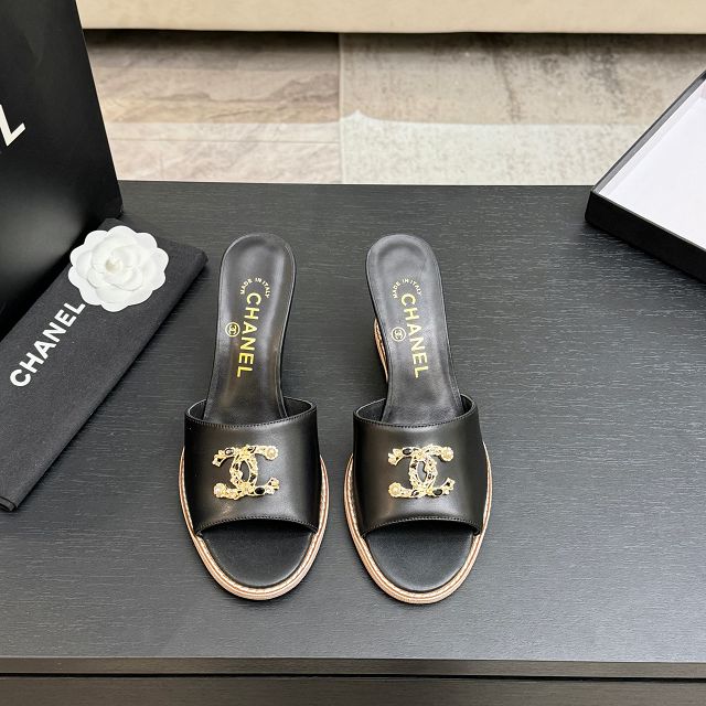 CC original calfskin 100mm sandals CH00339