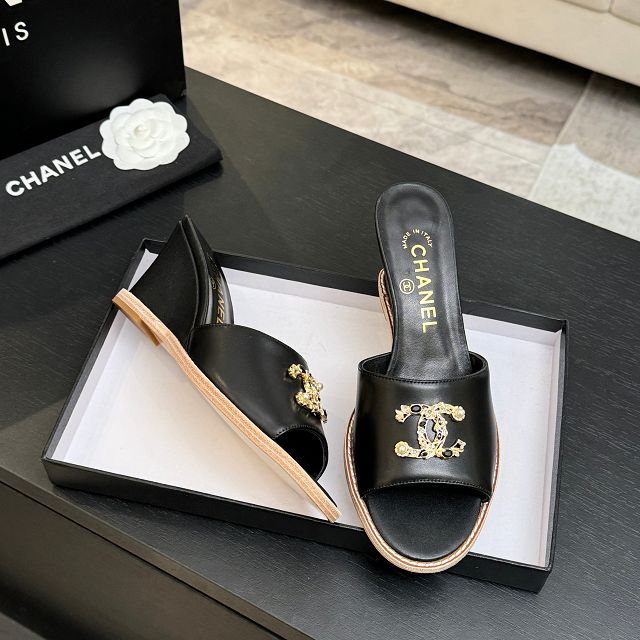 CC original calfskin 100mm sandals CH00339