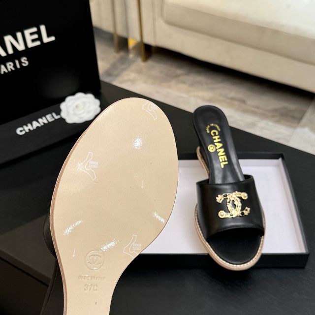 CC original calfskin 100mm sandals CH00339