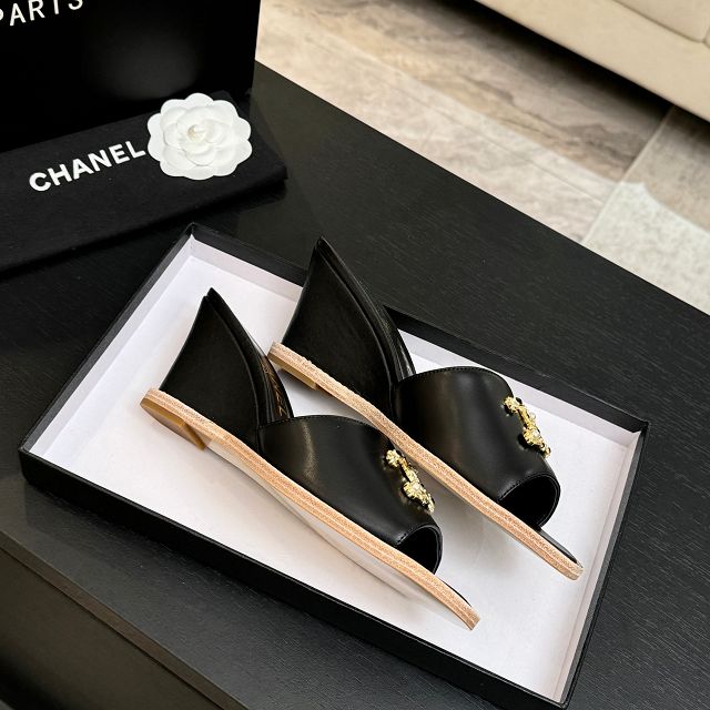 CC original calfskin 100mm sandals CH00339
