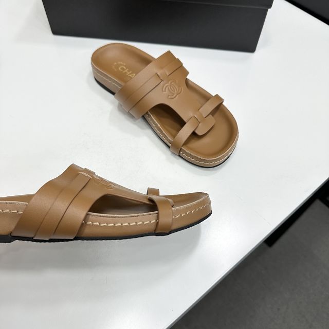CC original calfskin mules CH00313