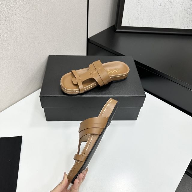 CC original calfskin mules CH00313