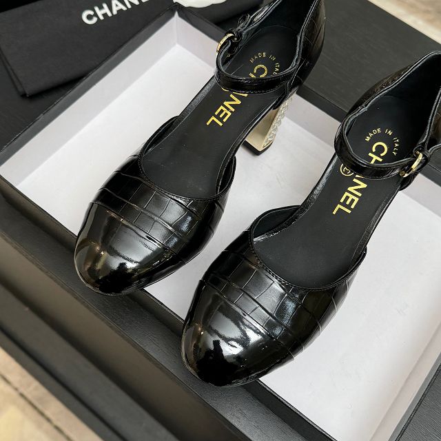 CC original crocodile calfskin 95mm sandals CH00344