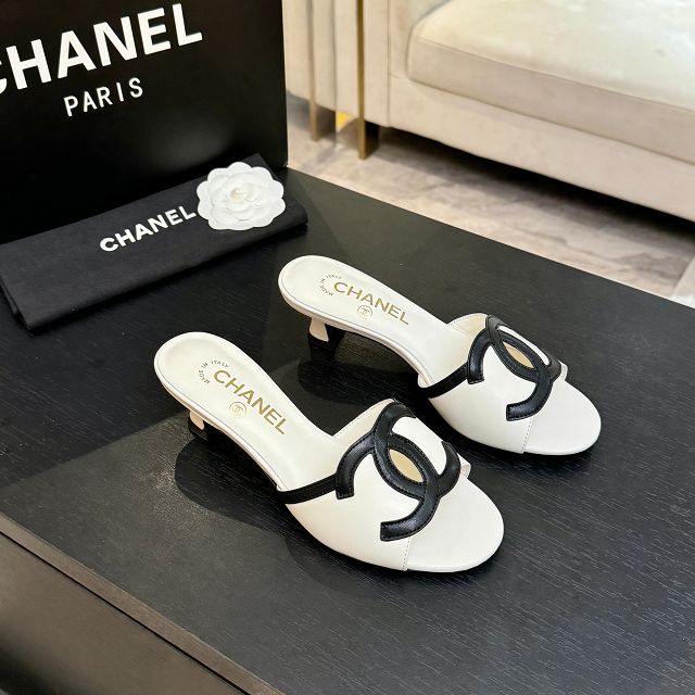 CC original lambskin 45mm mules CH00300