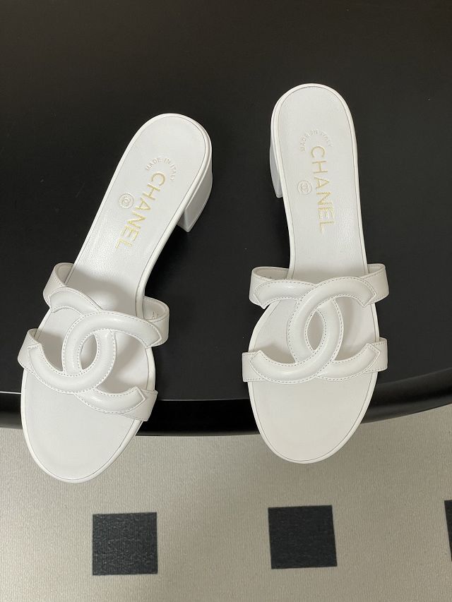 CC original lambskin 45mm mules CH00301