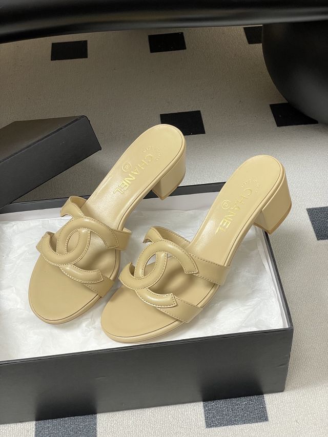 CC original lambskin 45mm mules CH00301