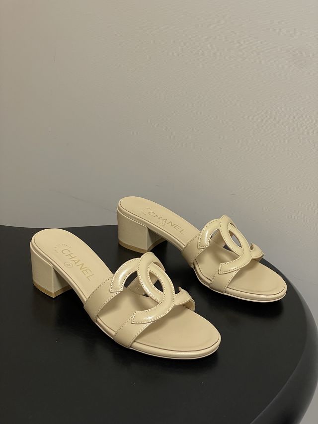 CC original lambskin 45mm mules CH00301