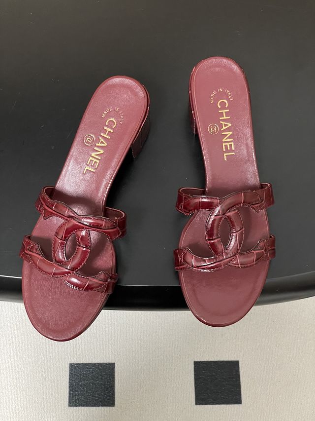 CC original lambskin 45mm mules CH00301