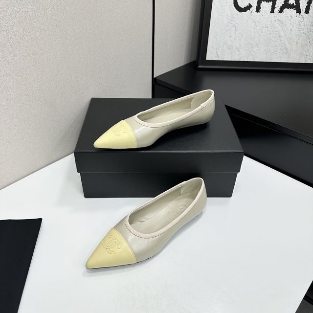 CC original lambskin ballet flats CH00332