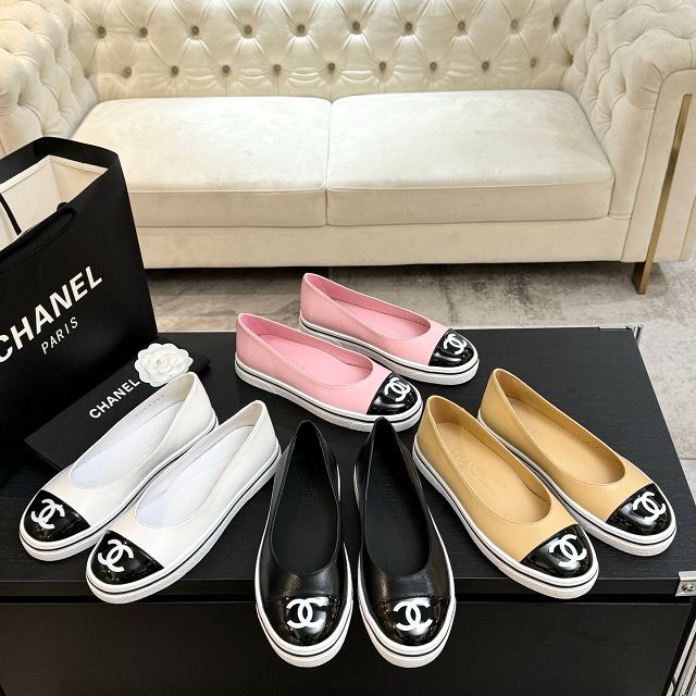 CC original calfskin ballet flats CH00348