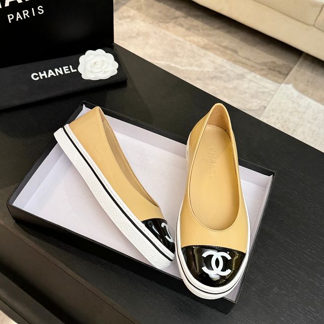 CC original calfskin ballet flats CH00348