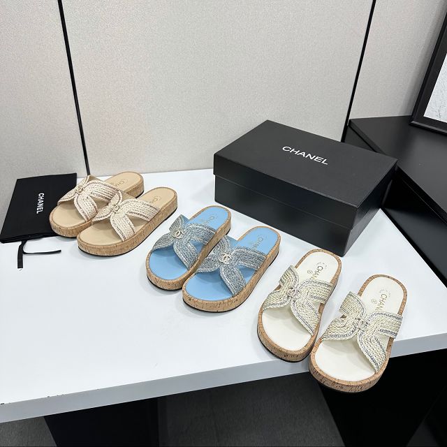 CC original raffia mules CH00311