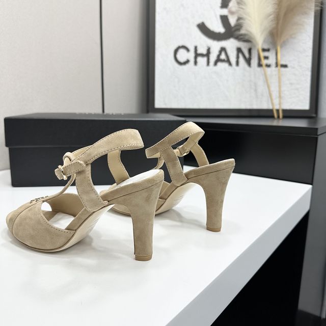 CC original suede calfskin 90mm sandals CH00329