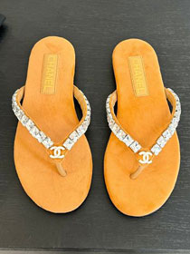 CC original suede calfskin thongs CH00325