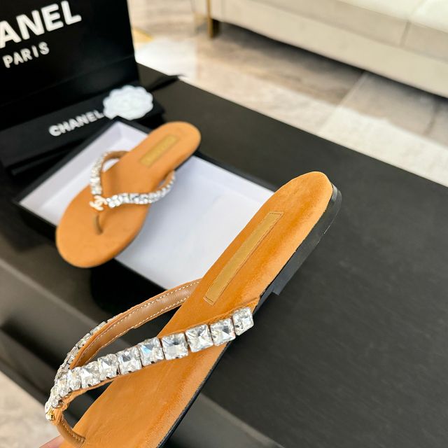 CC original suede calfskin thongs CH00325