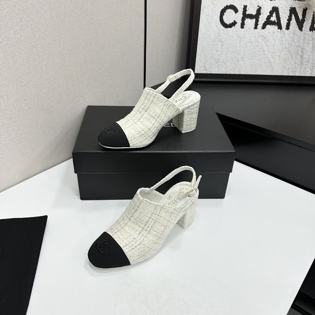 CC original tweed 65mm sandals CH00309