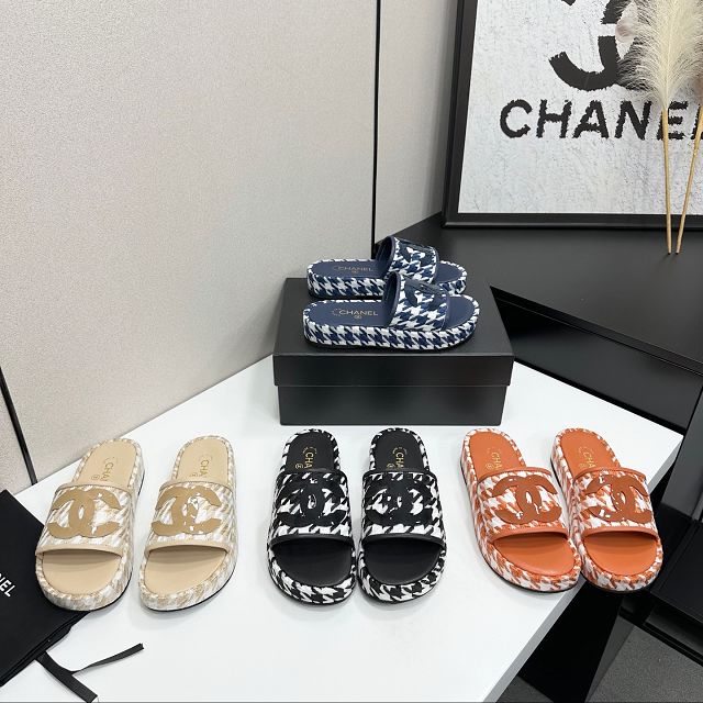 CC original tweed mules CH00310