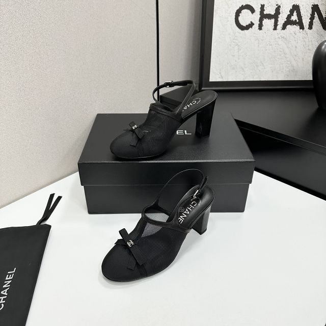 CC original mesh 90mm slingbacks CH00358