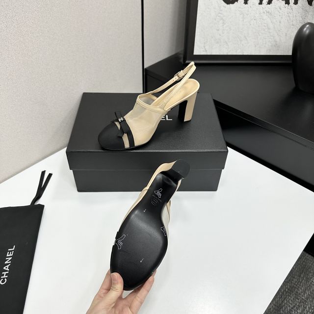CC original mesh 90mm slingbacks CH00358